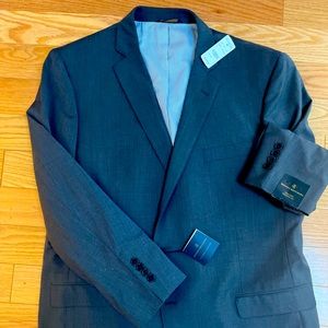 NWT brooks brothers gray suit jacket 48R pants W42/L32